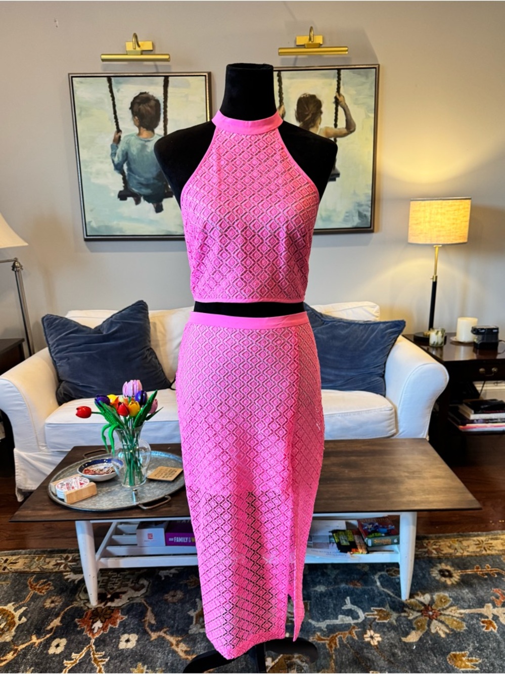 Amanda Uprichard Portman Crop Top and Skirt NWT